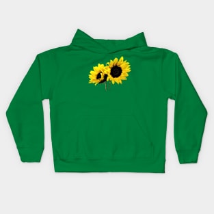 Two Small Sunflowers Kids Hoodie